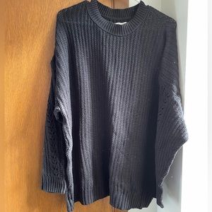 American Eagle Waffle Knit Sweater with Arm Detail